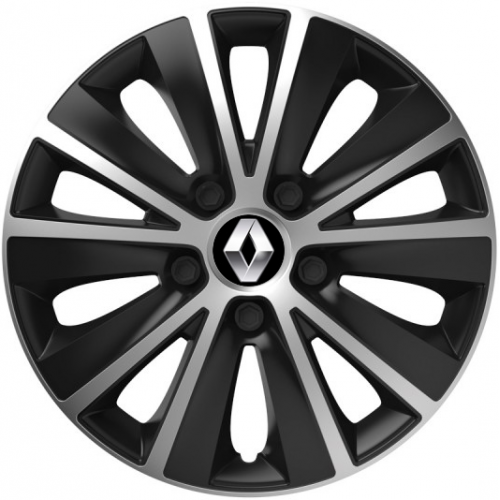 KRYTY KOLIES PRE RENAULT 15" RAPIDE silver/black 4ks